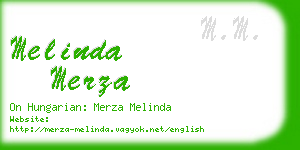 melinda merza business card